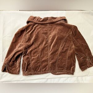 Newport News Soft Brown Velvet Outerwear